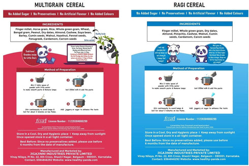 HEALTHY PANDA Organic Multigrain Dry fruit Baby Cereal